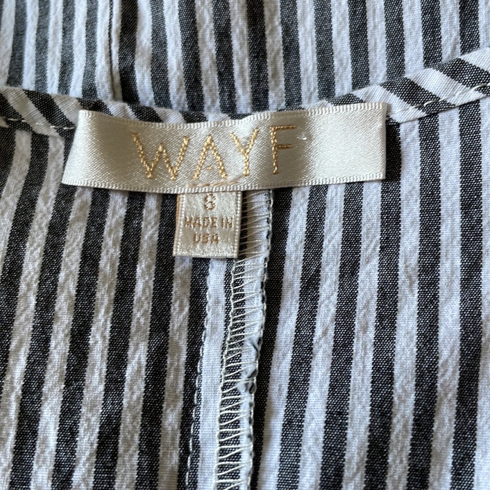 WAIF Striped Wrap Up Dress size S - Picture 10 of 11